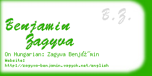 benjamin zagyva business card